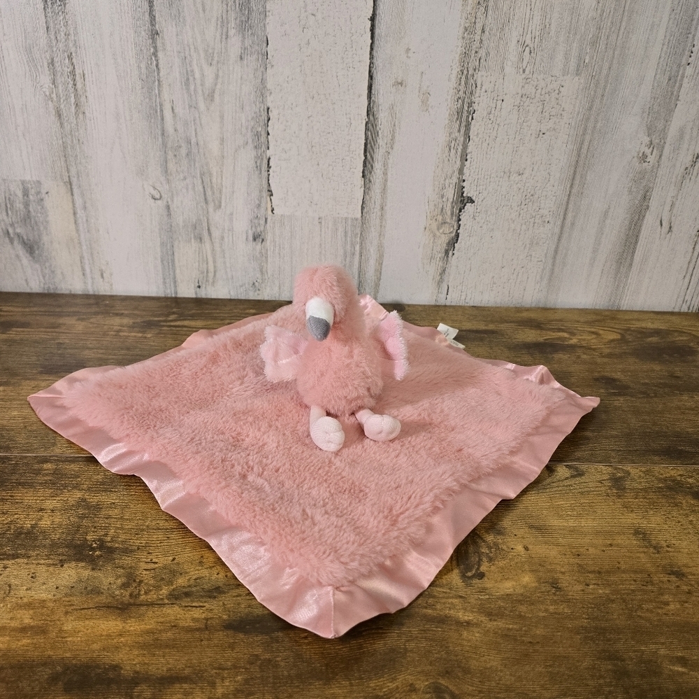 Cloud island Pink Flamingo Plush carry along Security Blanket